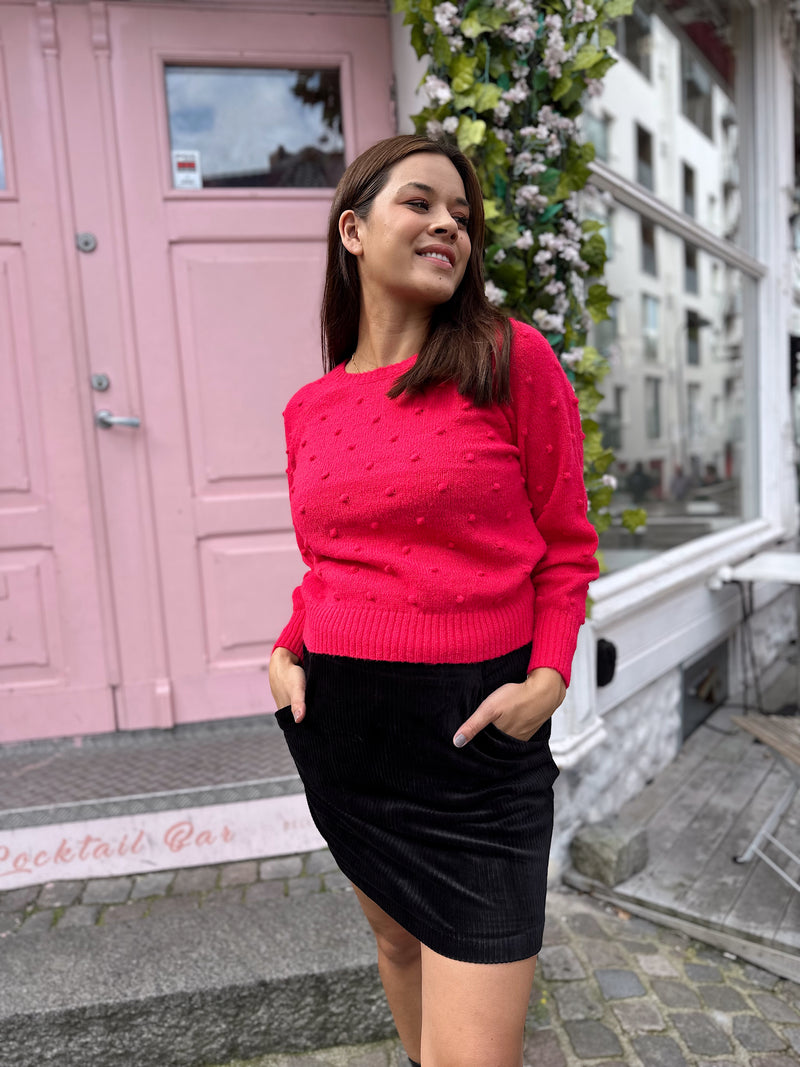 Vituli O-neck KNIT top Neon Rosa
