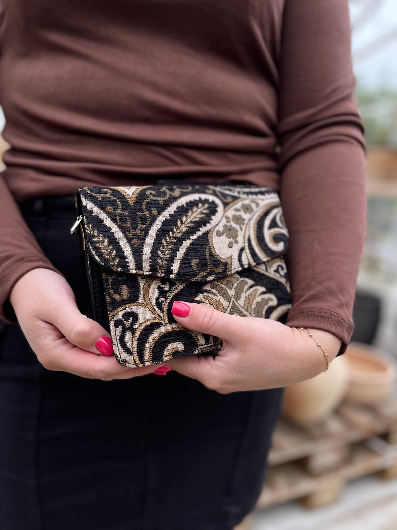 Sille Jaqcuard Clutch Paisley