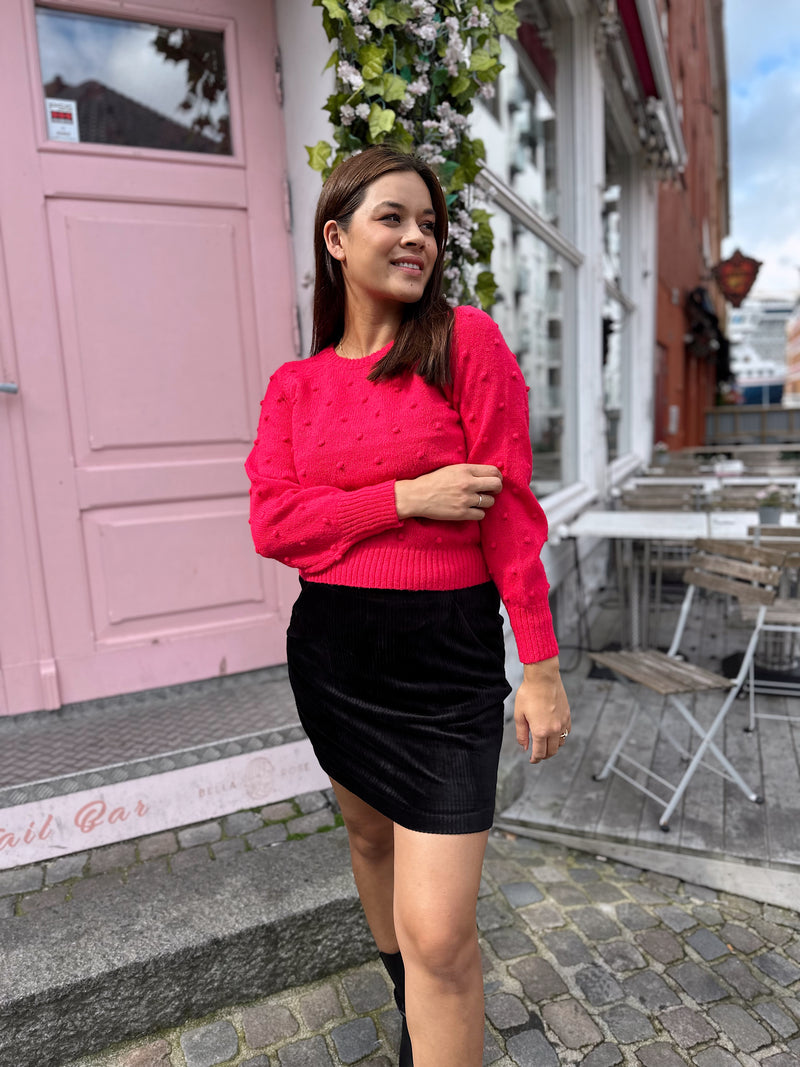 Vituli O-neck KNIT top Neon Rosa
