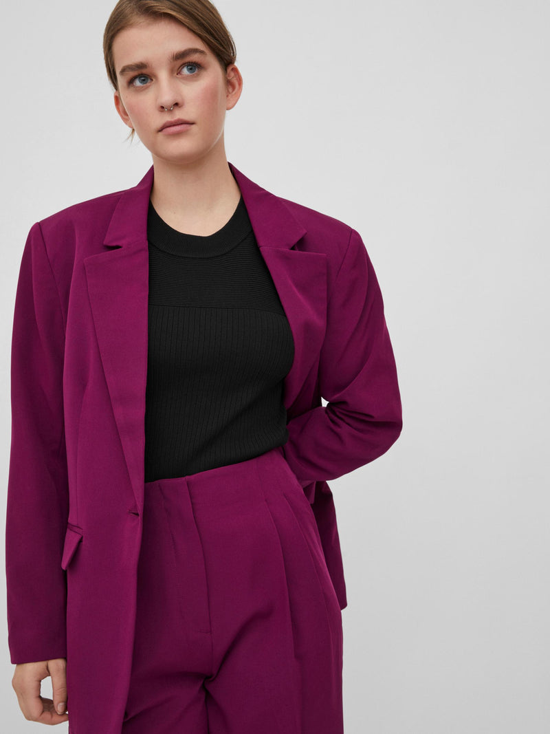 Viangey Big Shoulder Blazer Lilla