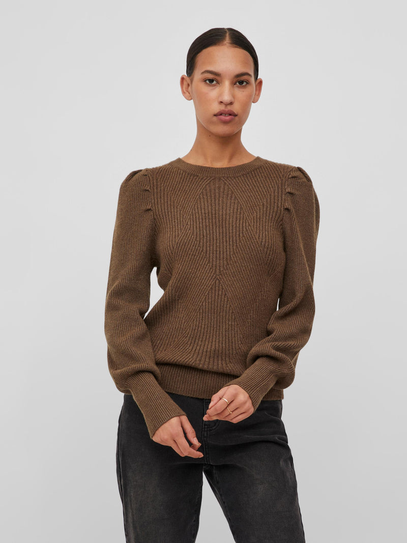 Viril O-Neck Structure Brun