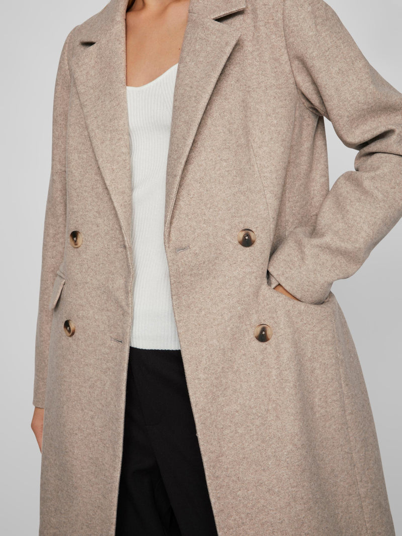 Vilunna coat Beige Melert