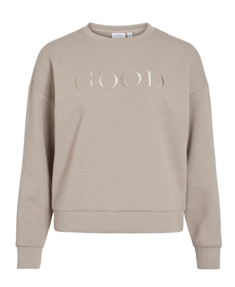 VIREFLECT SWEAT TOP Beige Melert