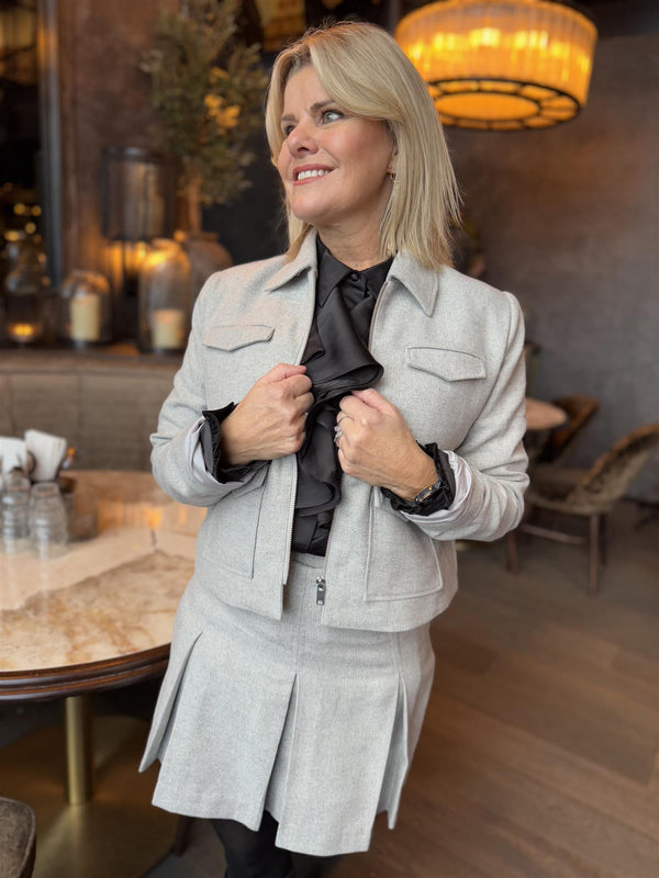 Augustina jacket Lys Grå Melert