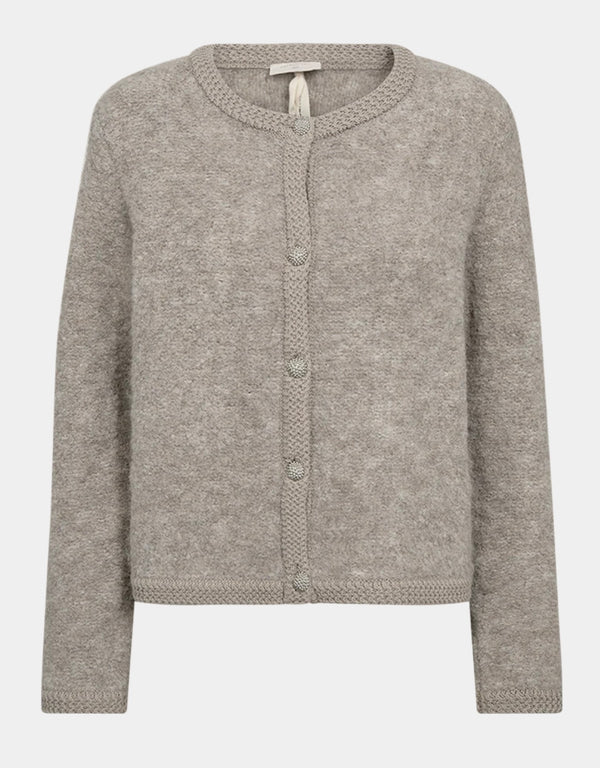 Grschrista cardigan Beige Melert