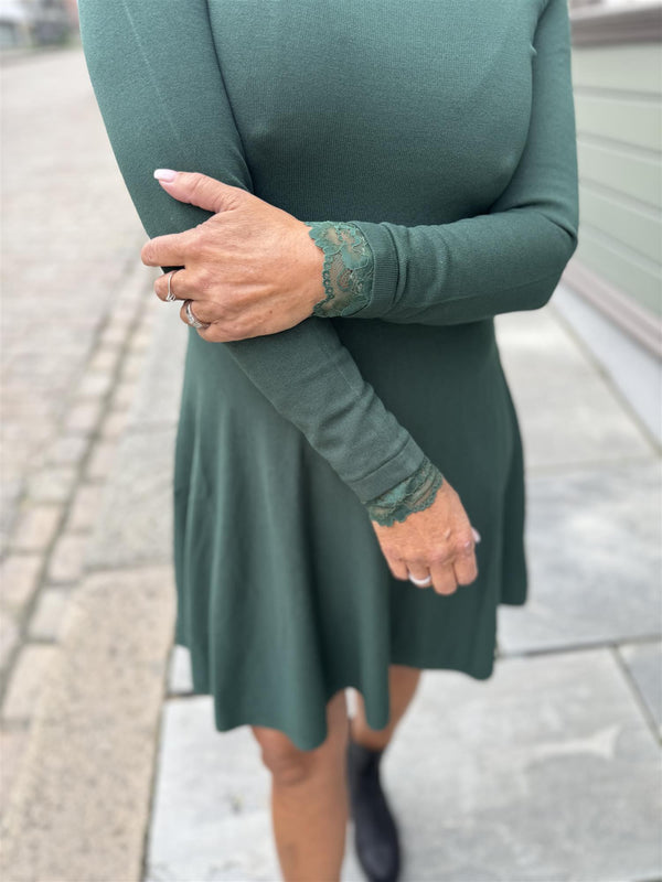 Becco Knit Dress Flaskegrønn