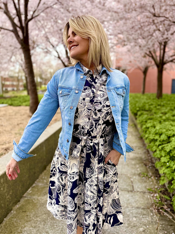 Natalina Arjana Short Dress Mørkeblå