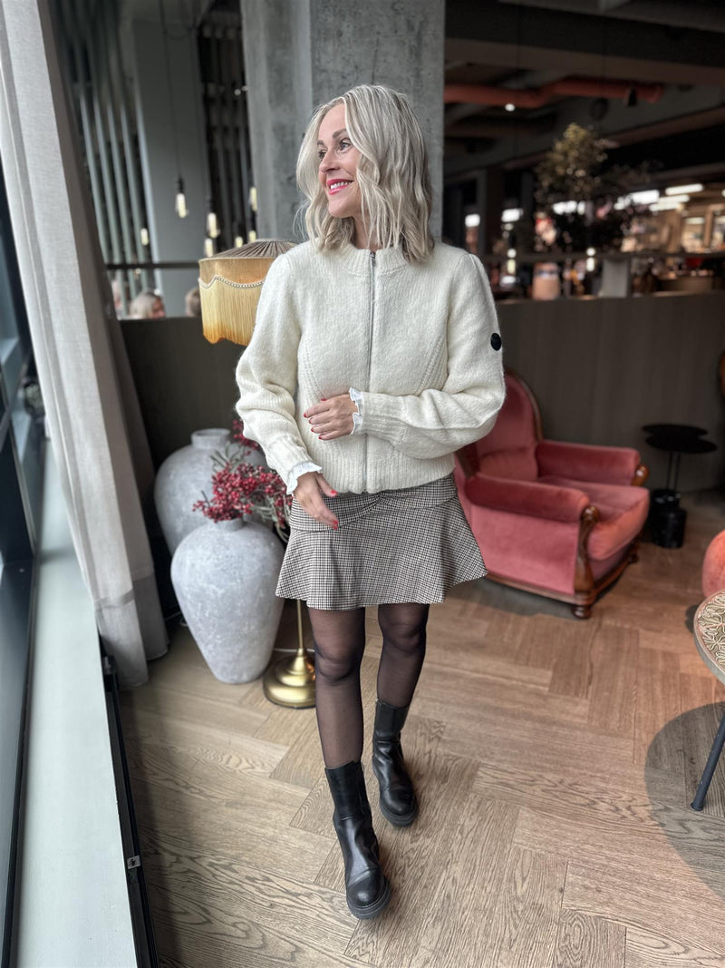 CARDIGAN MED GLIDELÅS Off-White