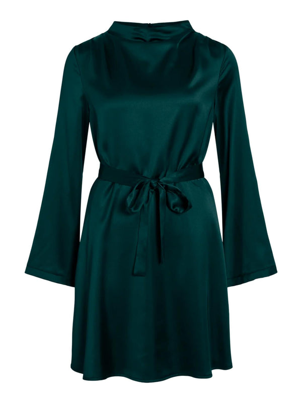 VIESTELLA L/S HIGH NECK SHORT DRESS Grønn