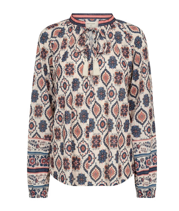 Nomes blouse Beige Med Mønster