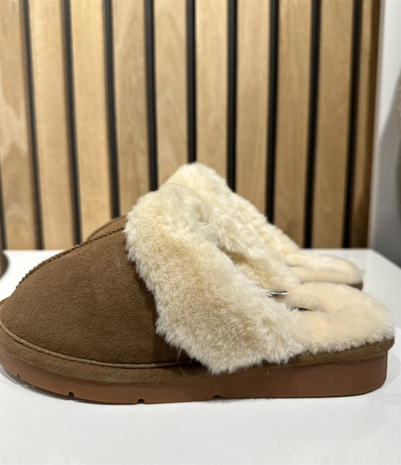 VANNUCCI Slipper Lysebrun