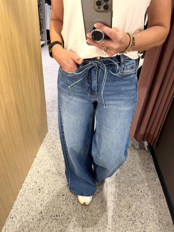 MW Karo mid x-wide Jeansblå