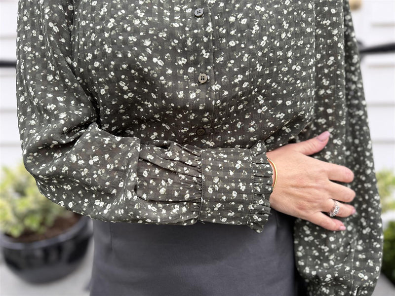 KAYLEN SHIRT Olivengrønn