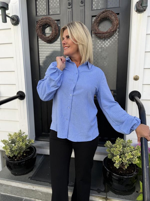 Shine shirt Lyseblå Med Bling