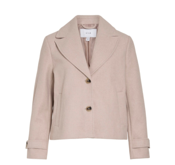 SOLO SHORT JACKET Beige Melert