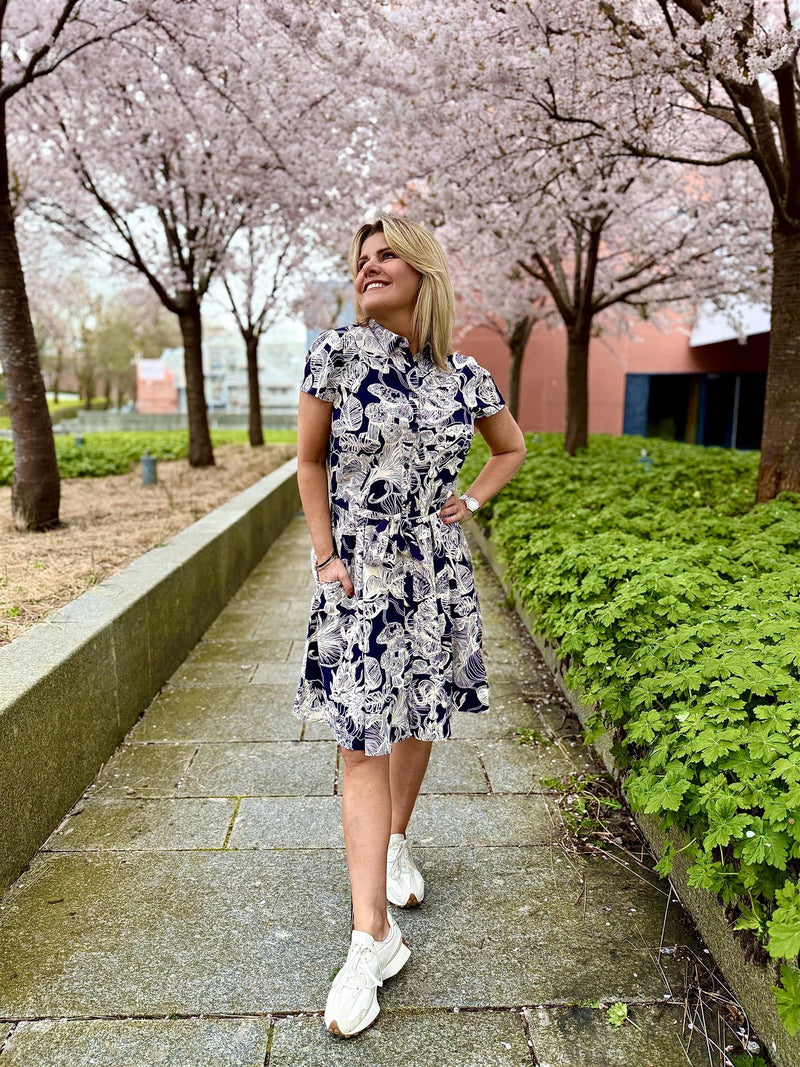 Natalina Arjana Short Dress Mørkeblå