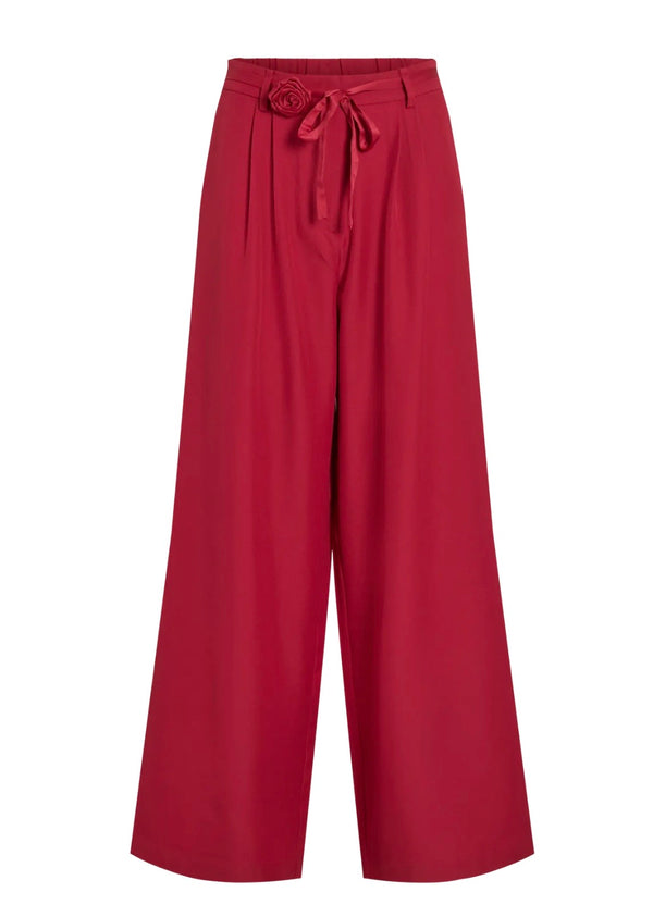 Catalina Wide Pants Rød