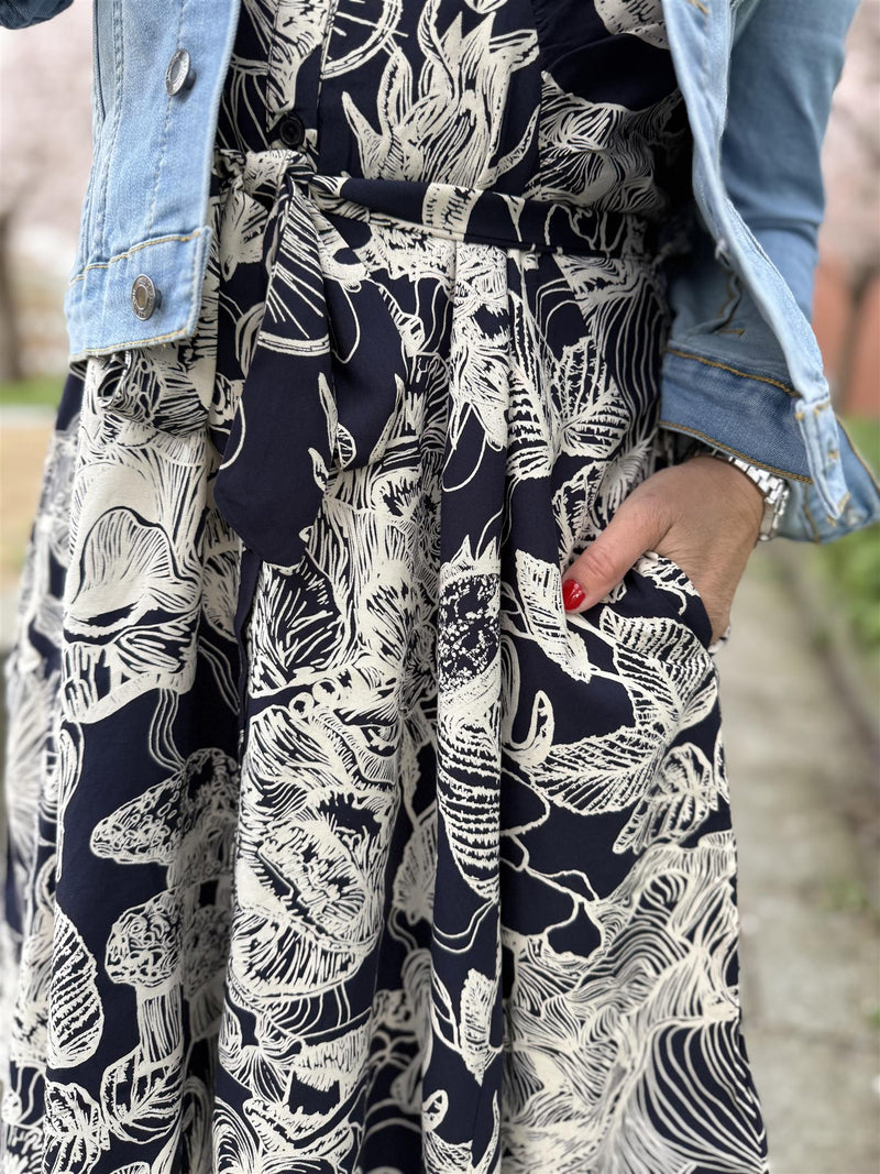 Natalina Arjana Short Dress Mørkeblå