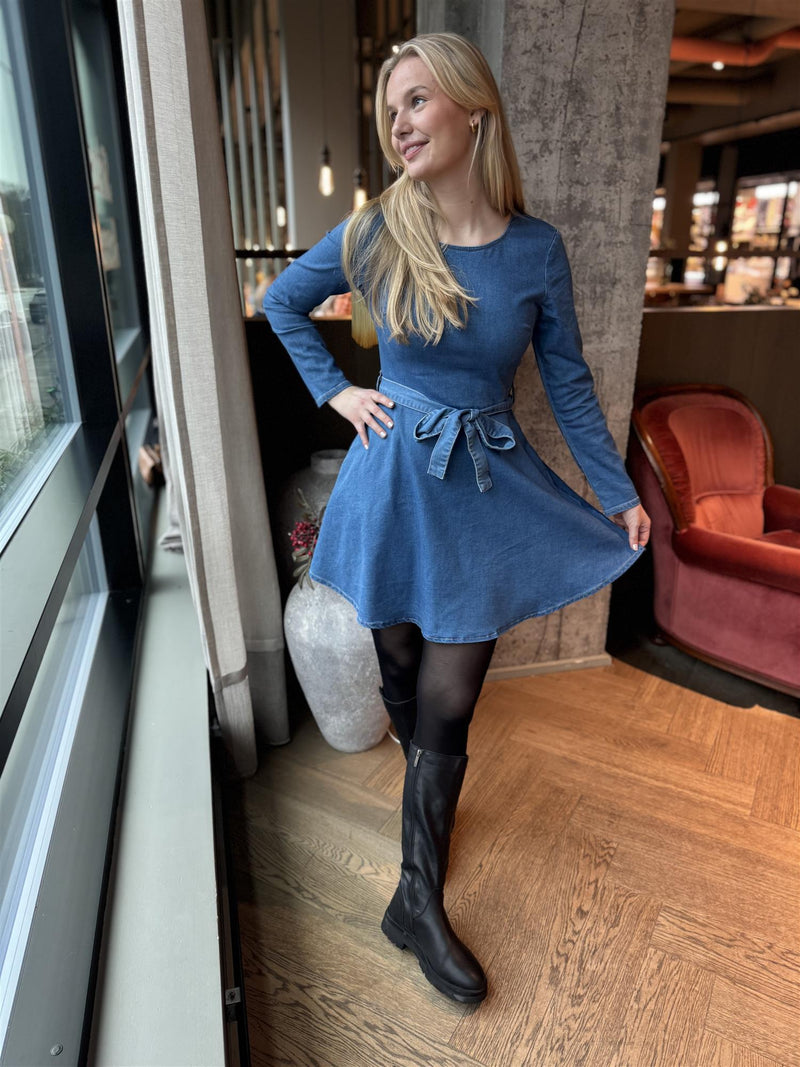Maike kjole Medium Jeansblå