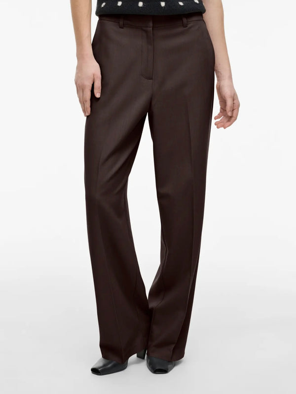 Siffe Straight Pants Mørkebrun