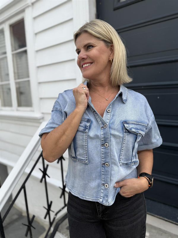 MARGRETHE Lys Jeansblå