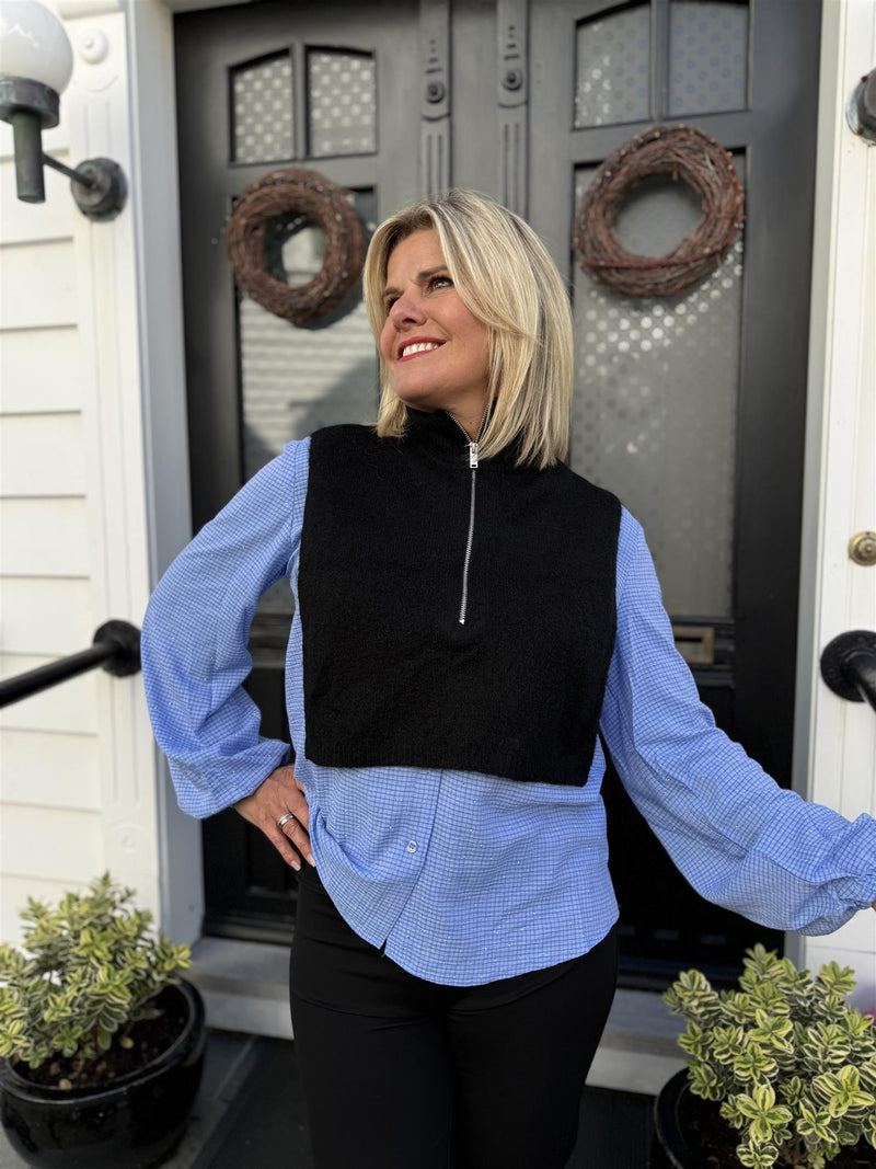 MILANIA HOPE BIB NECK Sort