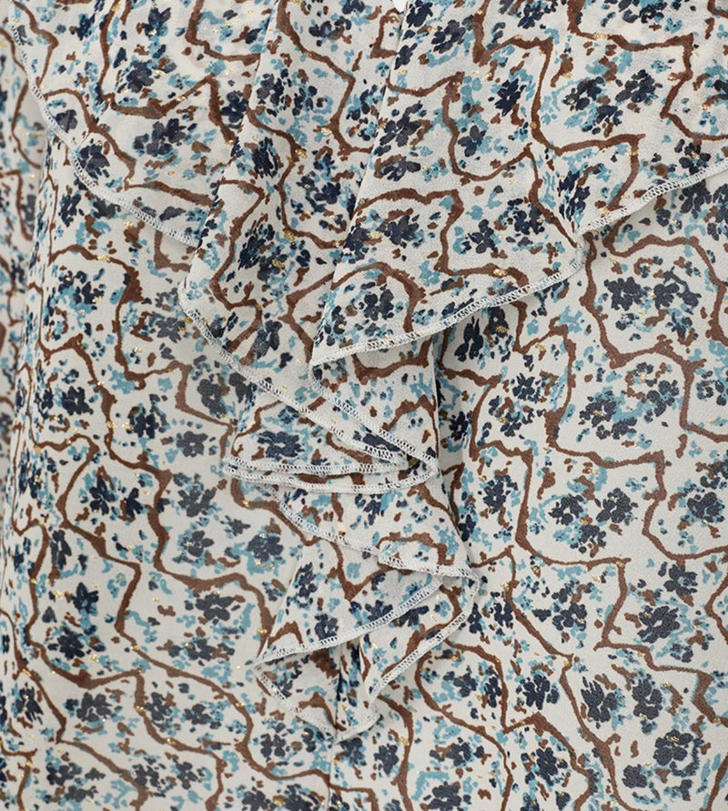 Sus blouse Beige Med Mønster