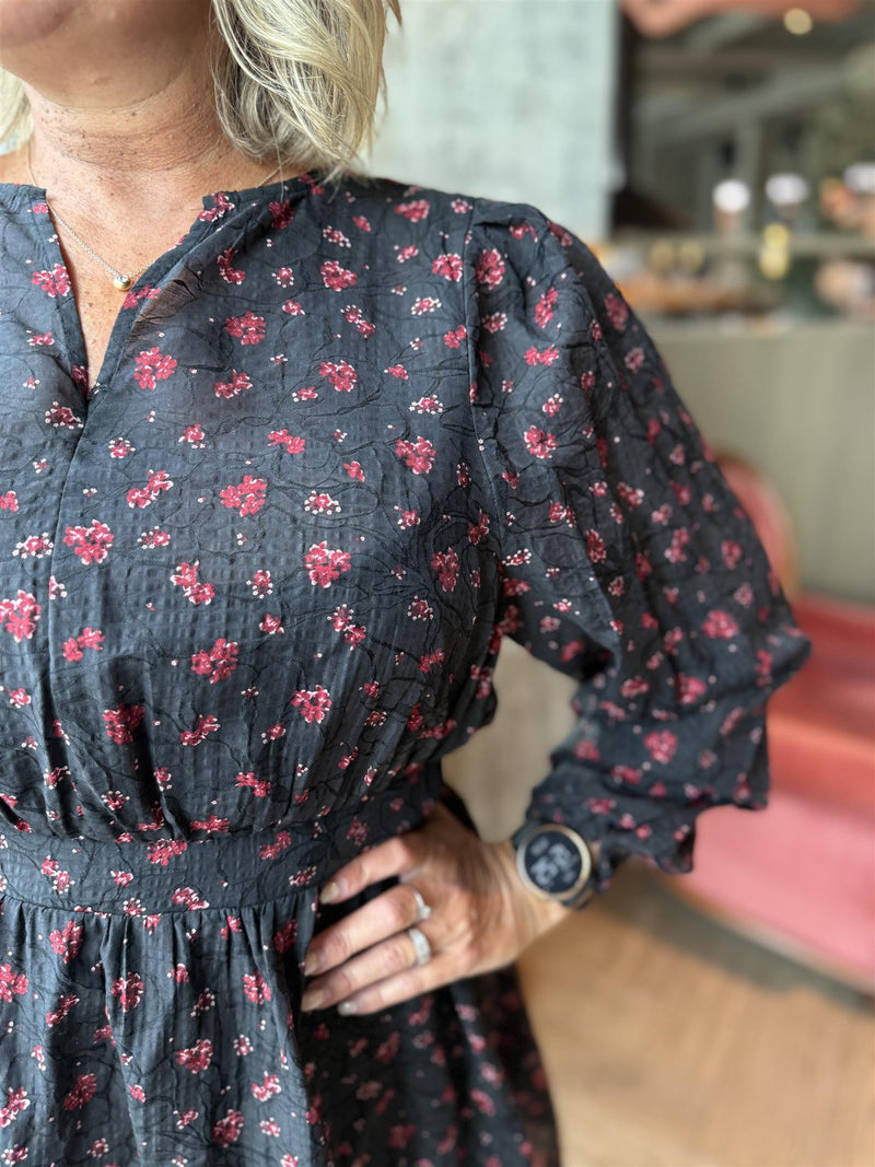 Nancy Dress Sort M. Blomster