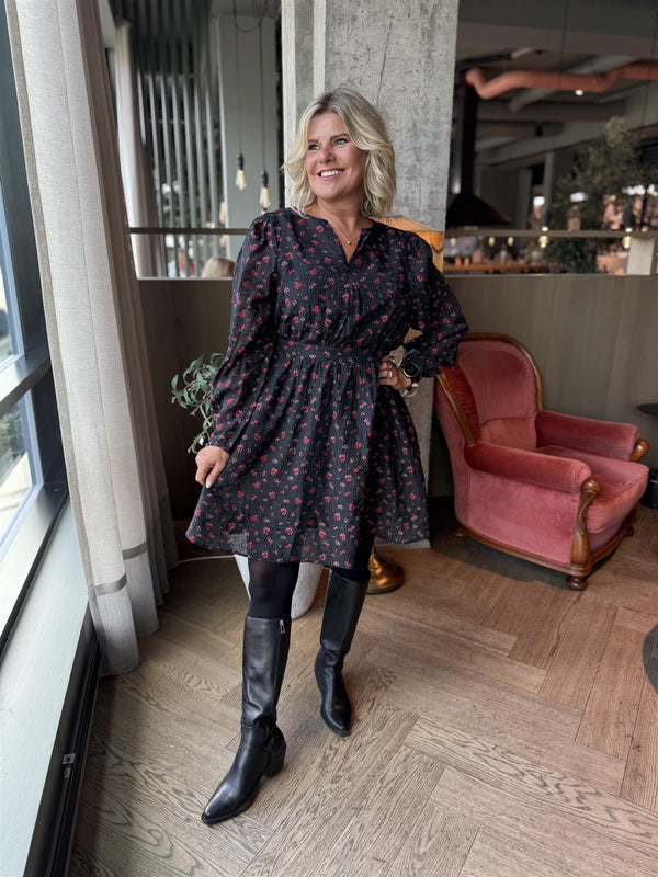 Nancy Dress Sort M. Blomster