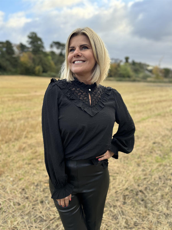 Lolia-blouse Svart