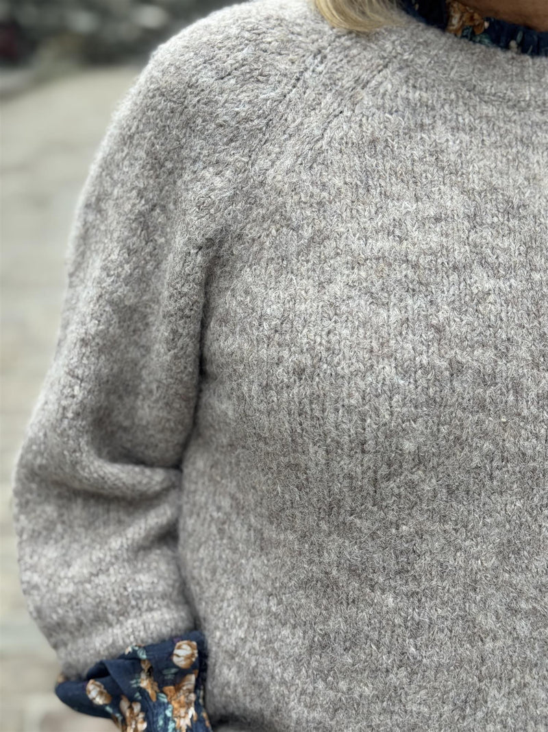 Grslulu- pullover Beige Melert
