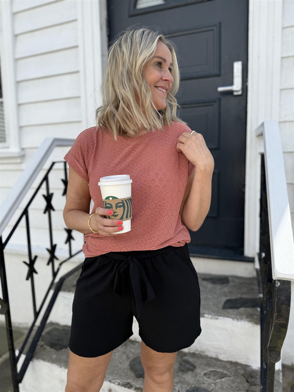 Blond tee Rust Rosa
