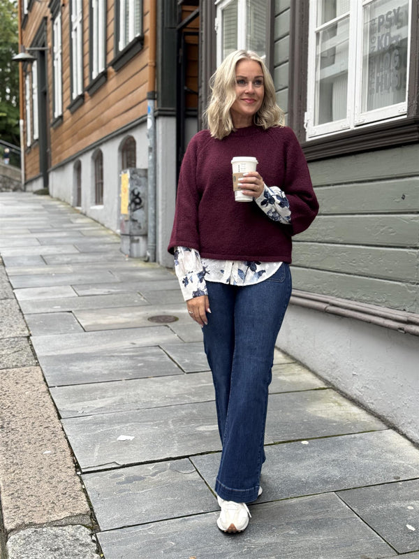 Grslulu- pullover Burgunder