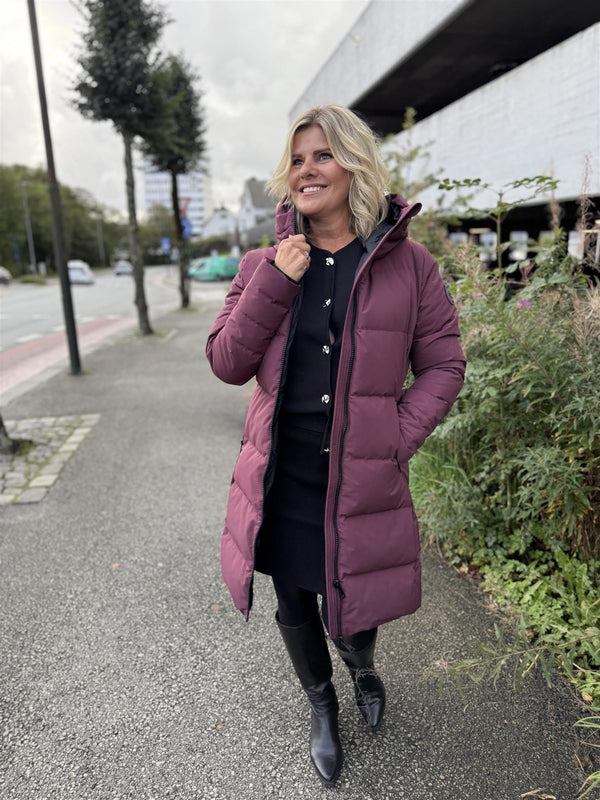 Vannucci Dun Jakke 338 Burgunder