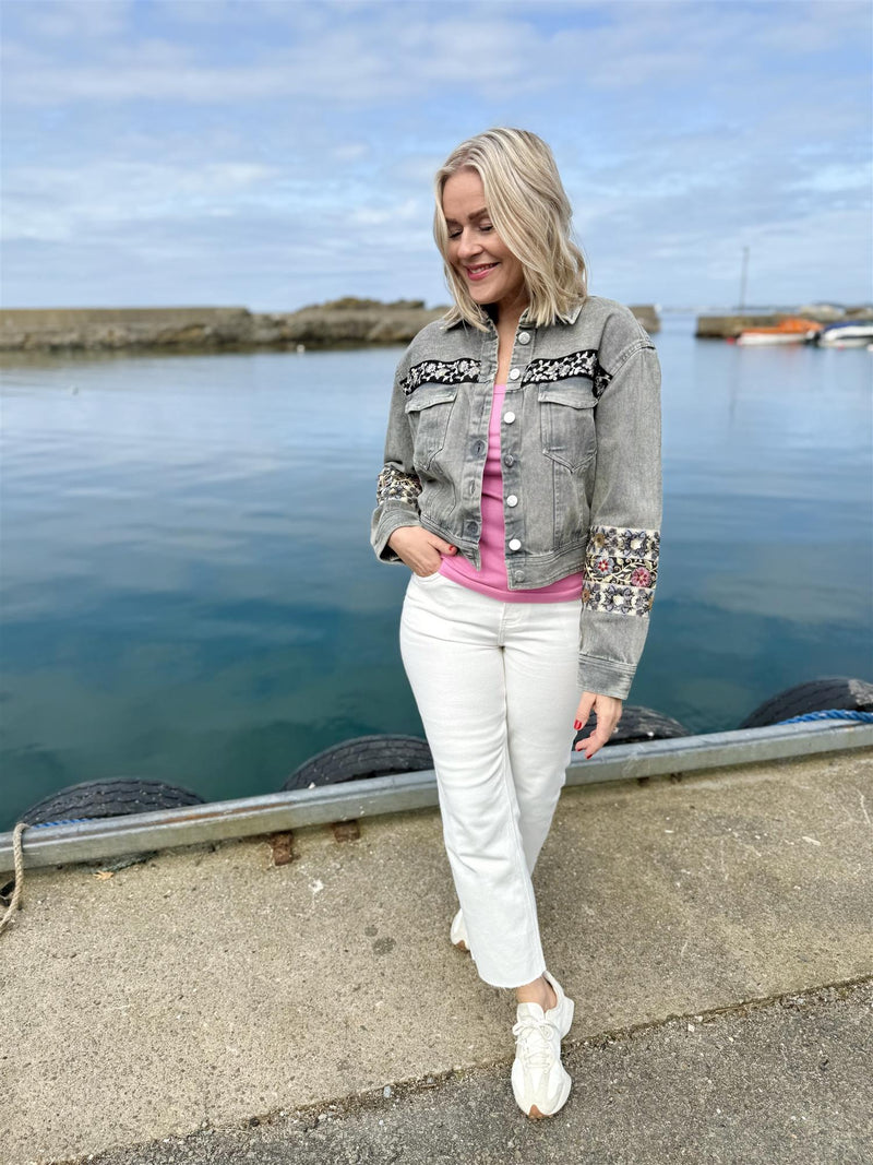 VISION OVERSIZE JACKET Vasket Grå