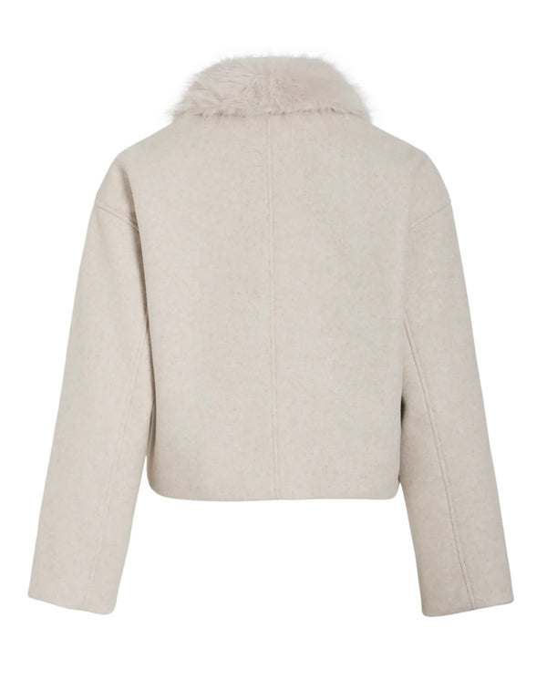 QUNN SHORT JACKET Beige Melert