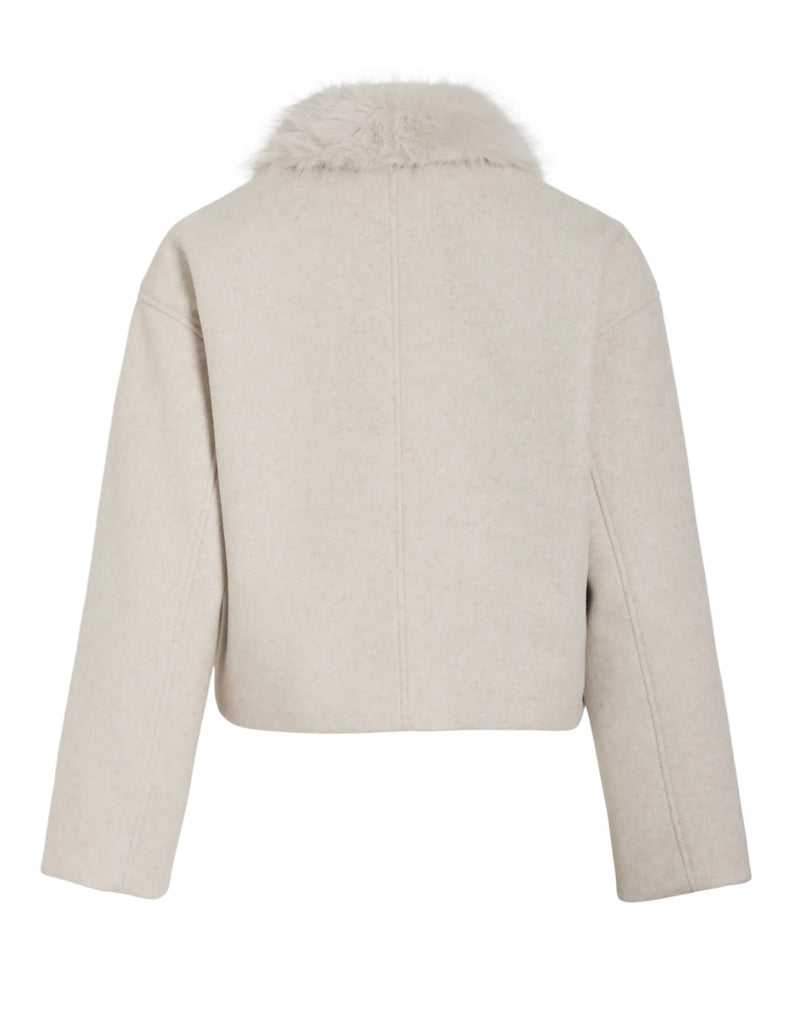 QUNN SHORT JACKET Beige Melert