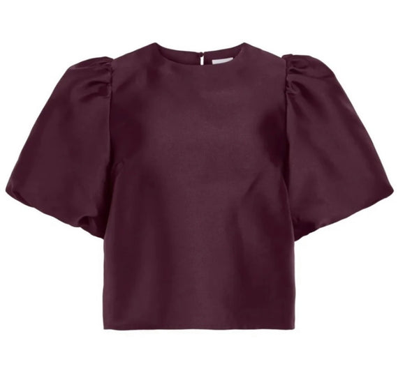 Shina O-Neck Top Vinrød