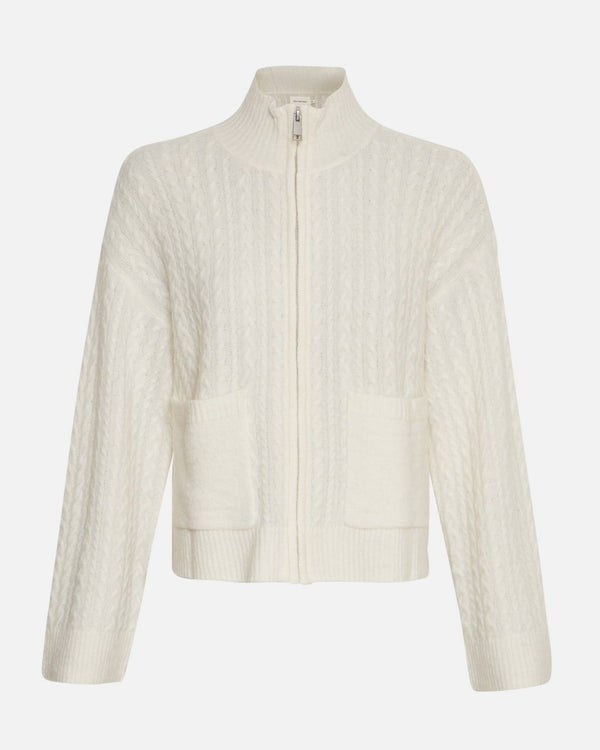 Blithe hope zip cardigan Offwhite