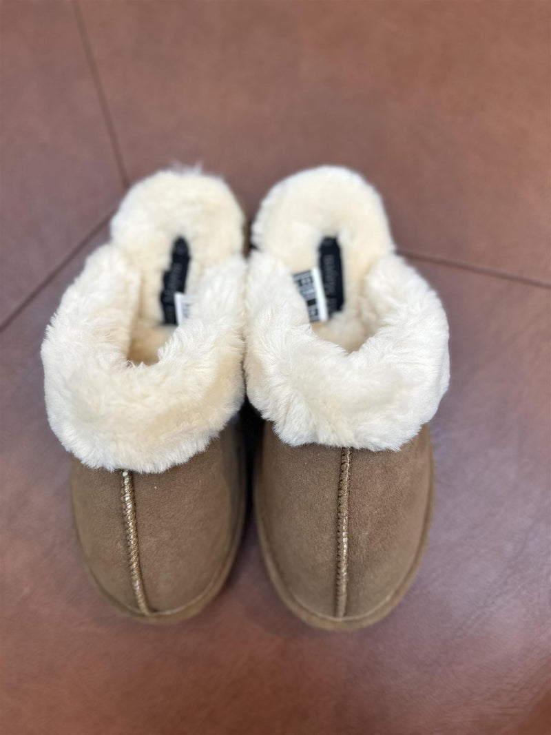 VANNUCCI Slipper Lysebrun