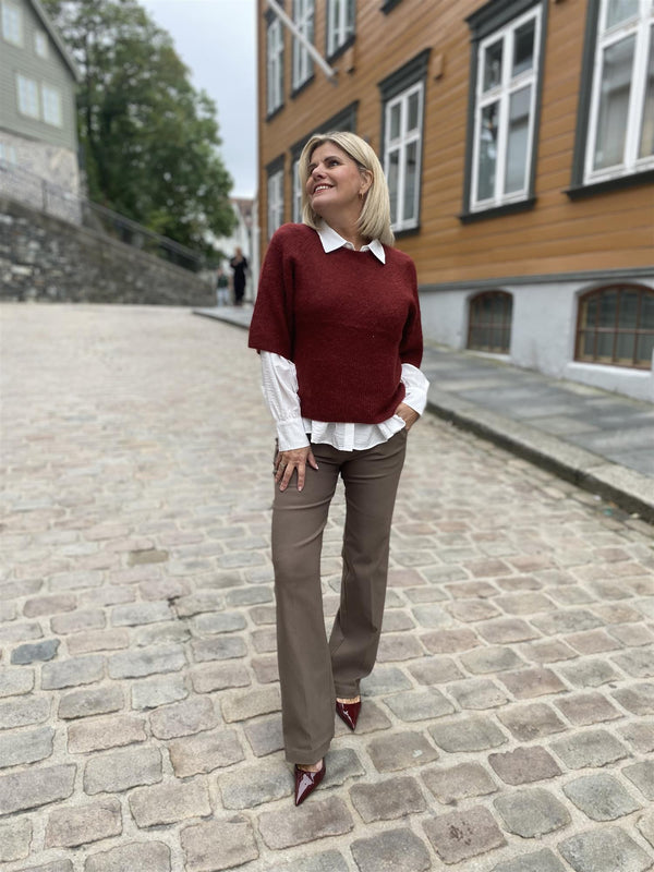 RENO PANT Brun Melert