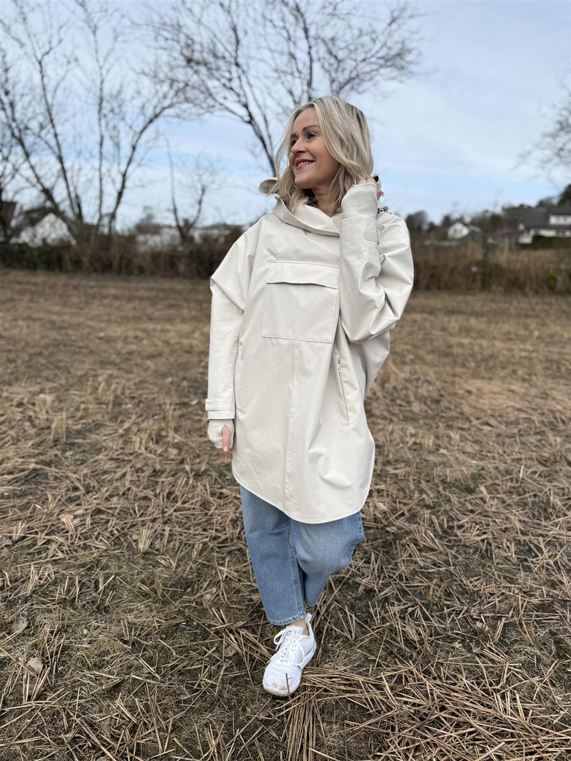Lilly Poncho Birch/Blue Bell