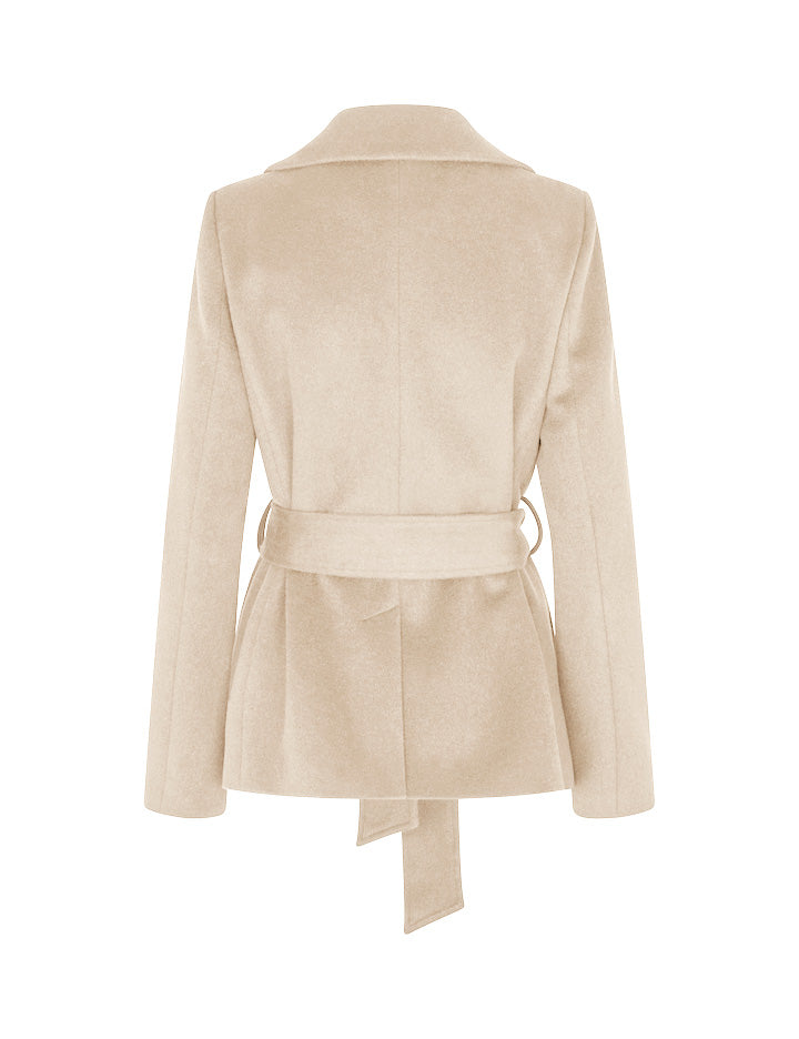 Tanni Short Kåpe Lys Beige