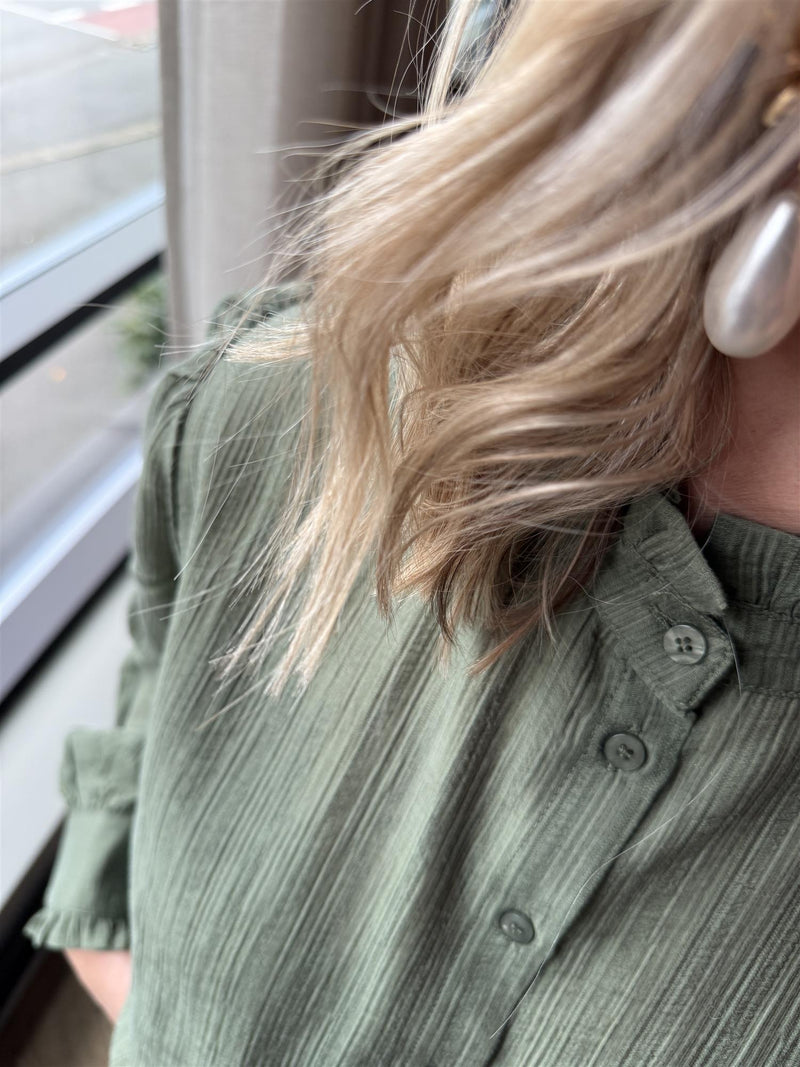 MSCHFEMINE SHIRT Olivengrønn