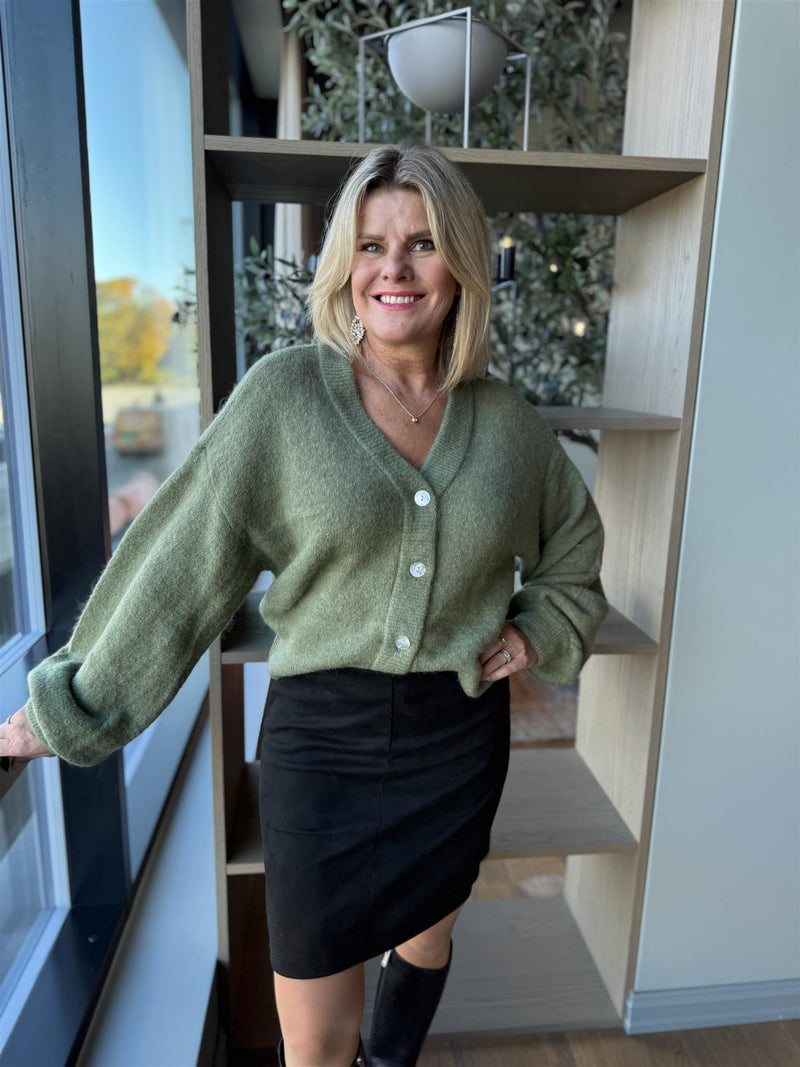 MSCH PETRINELLE HOPE CARDIGAN Olivengrønn