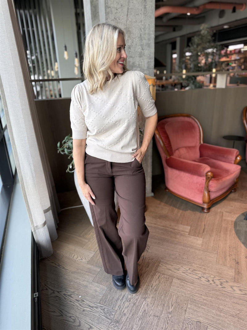 SOLVEJ WIDE PANT Brun