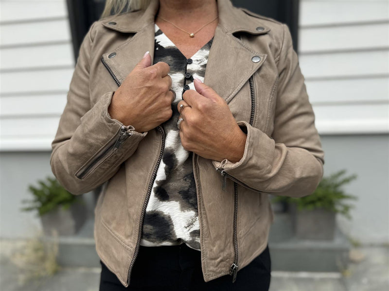 Biker Jacket Beige