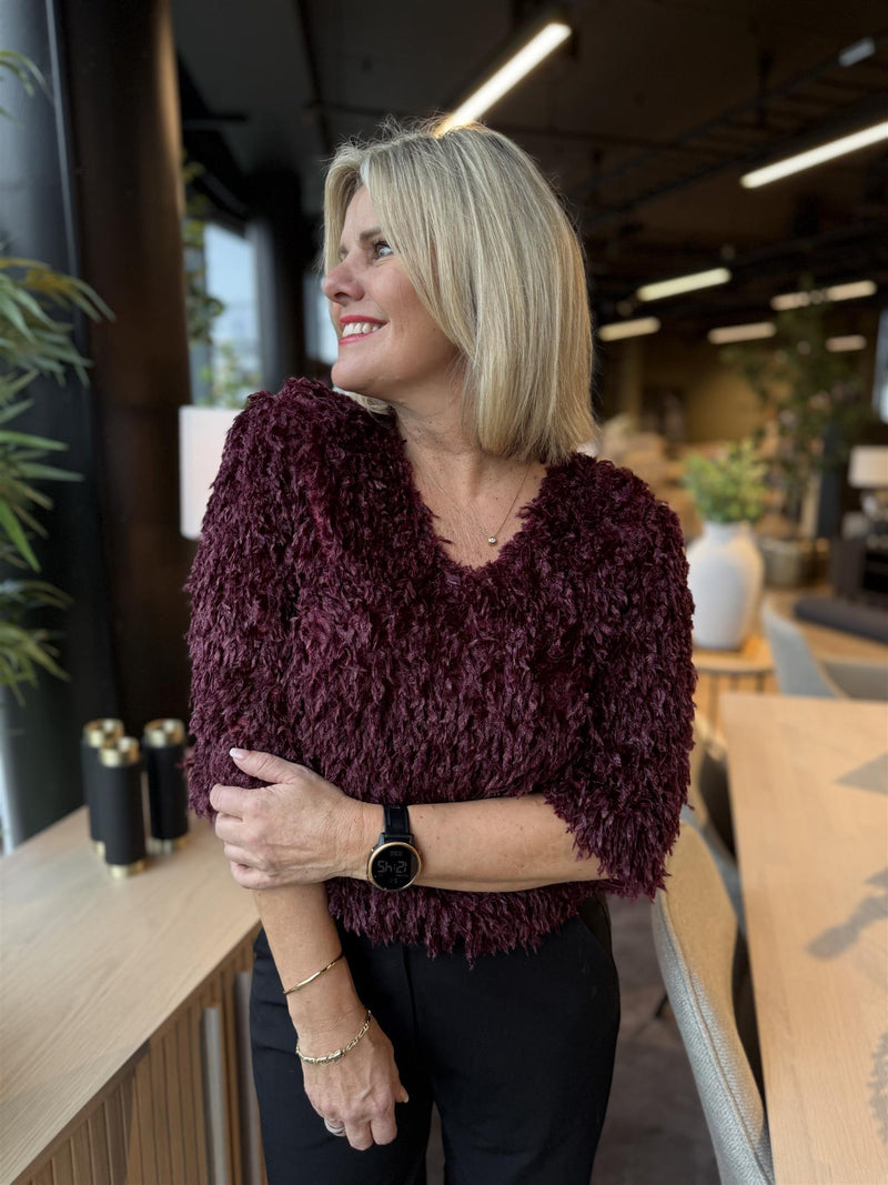 Nola blouse Burgunder