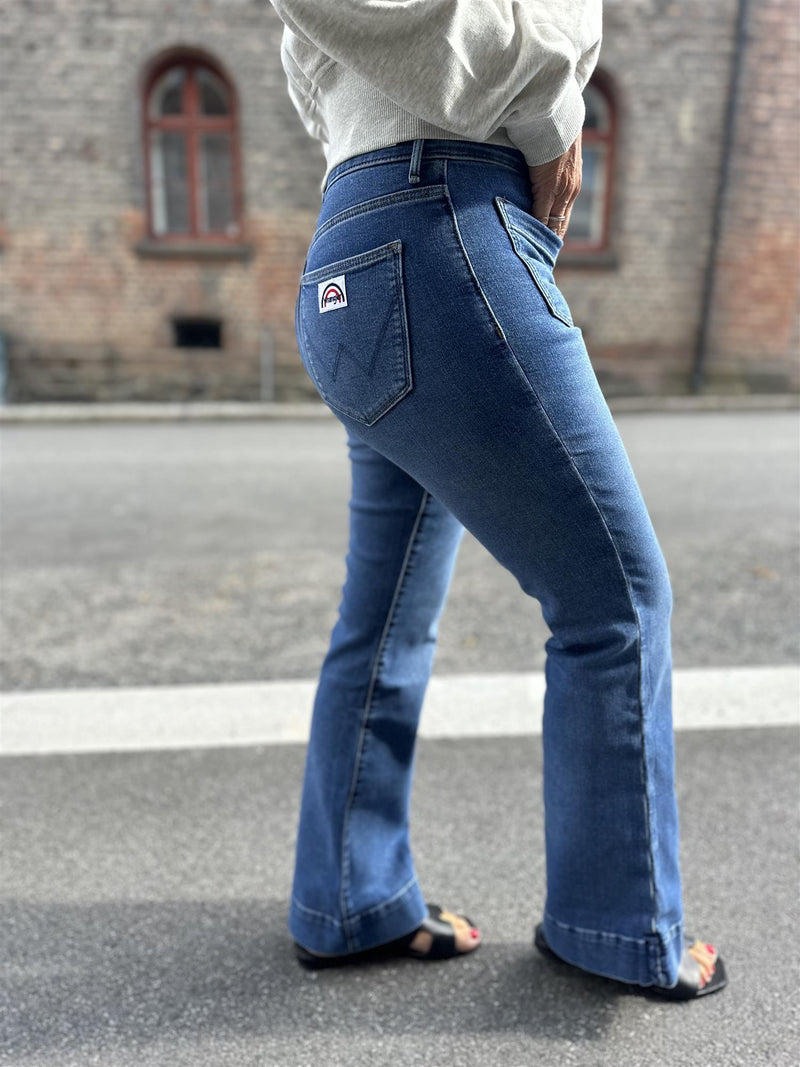 FLARE Medium Jeansblå