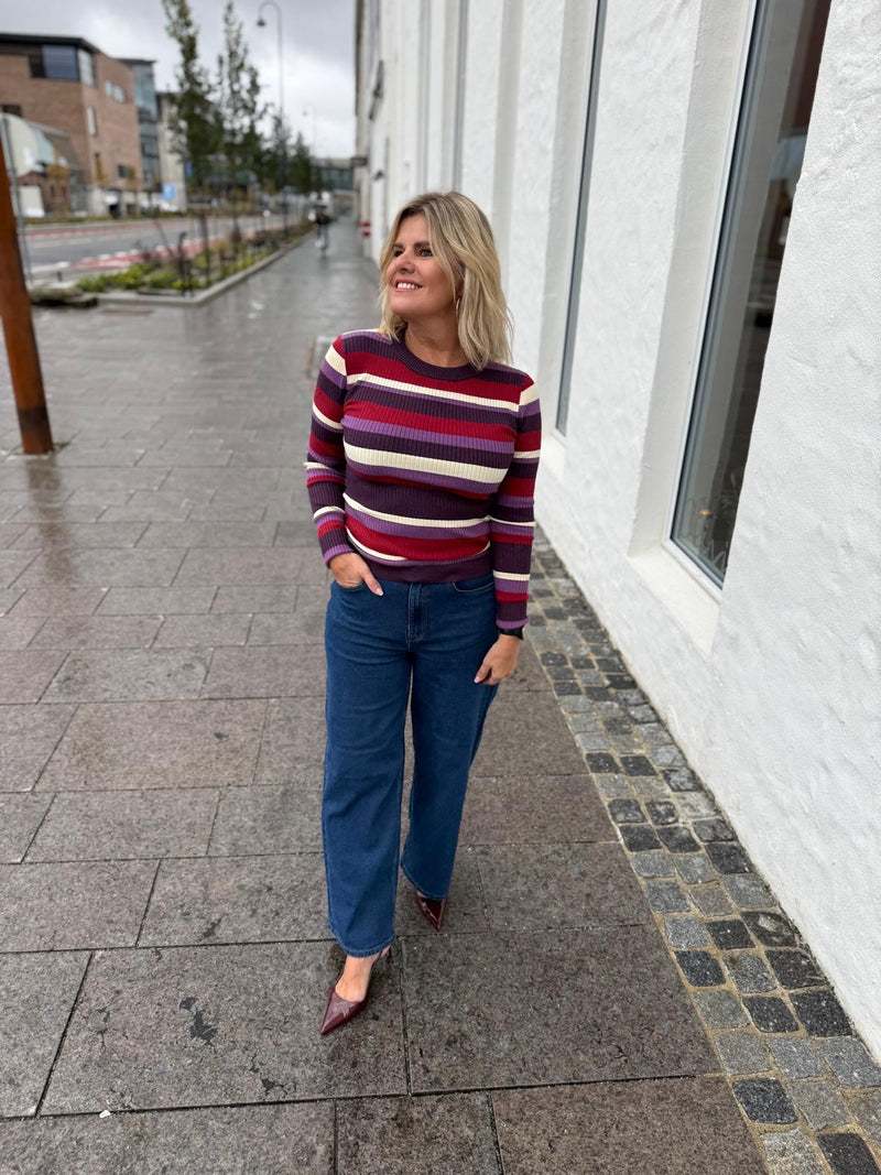 Freya Wide 7/8 Jeans Mørk Jeansblå
